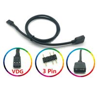 5V 3pin Rgb Vdg ตัวเชื่อมต่อสายเคเบิลสายแปลงสำหรับเมนบอร์ด Gigabyte 5V 3pin Vdg เป็นสายแปลง3pin ปกติ