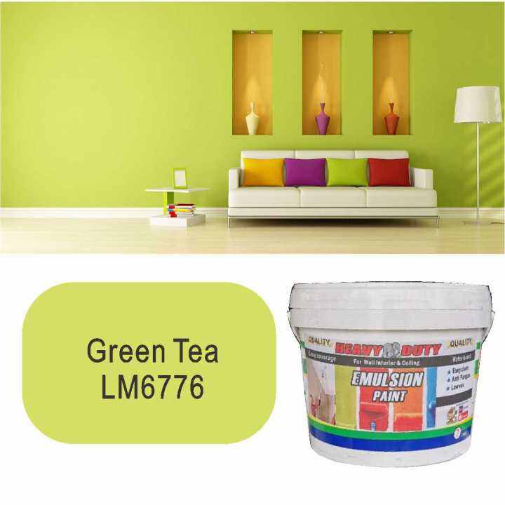 🔥 LM6776 GREEN TEA 🔥 7L HEAVY DUTY Emulsion paint / wision paint dealer