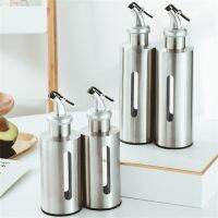 hotx【DT】 Bottle Vinegar Sauce Holder Dispenser Glass Pot Jar for Seasoning Baking