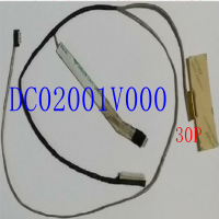 ของแท้ใหม่จัดส่งฟรี VIQYO LVDS จอแอลซีดีวิดีโอเคเบิ้ลสำหรับ I Deap AD Y410 Y410P Y430P DC02001V000 FHD 30จุด EDP 1920*1080สาย