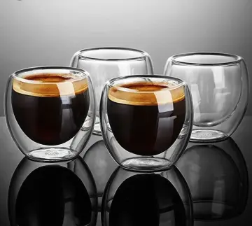 MHW-3BOMBER Espresso Shot Glass 2oz Double Spouts Espresso