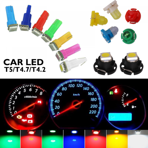 T5 5050 Car LED Dashboard Meter Led Lampu Kereta Light Bulb Universal