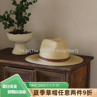 ❧✖ Sir Leisure hat small leather button cap summer travel sun hat shading young men and women flat flat eaves little hat