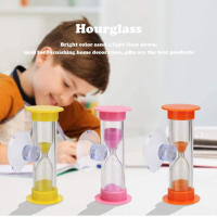 Plastic Hourglass Suction Cup Hourglass Sand Clock Self-equipped Suction Cup Hourglass Wall Decoration Toothbrushing Timer Shower Timer Fun Timer