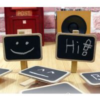 1 Pcs Standing Wooden Photo Holder Card Paper Note Memo Clip Desk Decoration Paper Clips Cute Mini Clips Pins Tacks