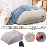 ❇♂✎ Environmentally Friendly PVC Inflatable Leg Pillow Cushion Leg And Portable Foot Rest Pillow Rest Wedge Shaped Triangular O6T2