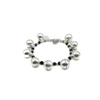 DSP สร้อยข้อมือสโมคกี้ควอตซ์ ชาร์มกระดิ่งเรียกทรัพย์ เงินแท้ 925 : DSP 925 Sterling Silver Bell charm Bracelet