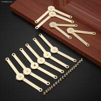 ▫ 10Pcs Antique Lid Support Hinges Box Display Furniture Hardware Wardrobe Cabinet Door Kitchen Cupboard Hinges With Screws 68x8mm