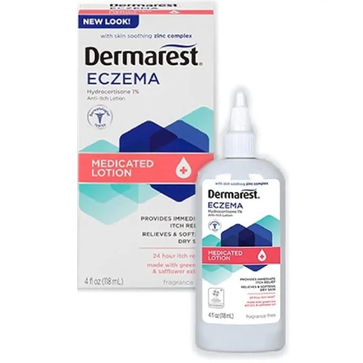 Dermarest, Eczema, Medicated Lotion, Relieves & Softens Dry and Itch