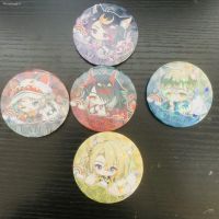 New Anime Nijisanji Rainbow Society Vtuber Figures Vox SHU MYSTA IKE LUCA Cosplay Metal Badge Cute Bag Pins Fans Brooch Gifts