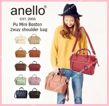 [Anello] 2WAY Mini Boston Bag Shoulder Crossbody POST AT-C1223 