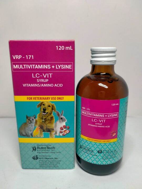 [CLR AGRIVET ] LC VIT MULTIVITAMINS + Lysine syrup 120 ml | Lazada PH