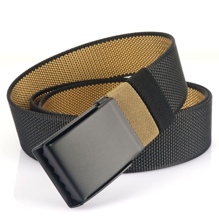 new-metal-buckle-double-face-nylon-belt-men-and-womens-casual-simple-belt-student-versatile-canvas-belt