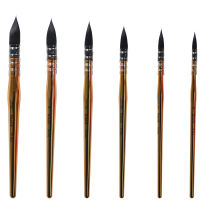 1PC 38RQ Watercolor Artist Art Pen Supplie Squirrel Hair Mixed Wooden Handle Paint Brushes