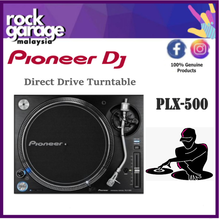 Pioneer DJ PLX500 Direct Drive Turntable Black (PLX500) Lazada