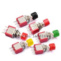 5Pcs 3Pin C-NO-NC 6mm Mini Momentary Automatic return Push Button Switch ON-(ON) 2A 250VAC/5A 120VAC Toggle Switches Electrical Circuitry  Parts