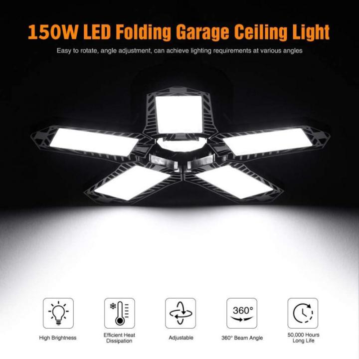 300w-led-garage-light-e26-e27-deformable-foldable-garage-ceiling-lamp-light-emitting-surface-for-garage-warehouse-emergency