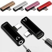 2 In 1 Type C To 3.5mm Jack Earphone Charging Converter USB Type-C Audio Adapter for Xiaomi 6 Huawei P10 Mate 20 Type C Phones Cables