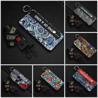 cartoon Lanyard Phone Case For VIVO Y71 Waterproof New Phone Holder TPU Back Cover Anti-knock Durable Cute Graffiti