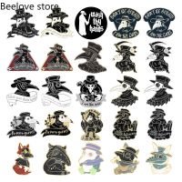 hot【DT】 Plague Doctor Beak Alloy Cowboy Badge Crow Brooch Pin Cartoon Lapel Pins