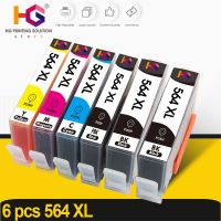 หมึก564 XL สำหรับ564XL หมึก DeskJet 3520 3522 Officejet 4620 Photosmart 5520 6510 7520 7525 Yeil สูง