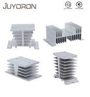 ☁ Aluminum Heat Sink Radiator For Single Phase 10A 25A 40A 60A 80A 100A 120A SSR-10DA 25DA 40DA 1 Phase Solid State Relay