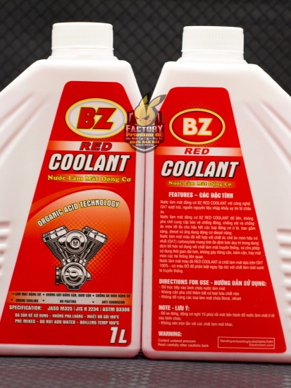 Hcmnước làm mát cao cấp pha sẵn bz red coolant 1l - ảnh sản phẩm 4