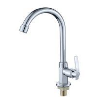 Kitchen Sink Mixer Taps Swivel Spout Single Lever Single Cold Water Tap Modern Chrome Faucet Kitchen Accessories