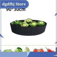 Dgdfhj Shop 50 Gallons Garden Raised Bed Round Planting Container Growing Bags 90*30cm Fabric Planter Pot For Plants Nursery Pot