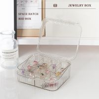 Fashionable Large Jewelry Box Earrings Necklace Box Portable Multi-Layer Transparent Box Storage Artifact