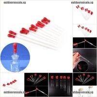 2Pcs Rubber Head Glass Pipettes Dropper Lab Glassware Tool For V