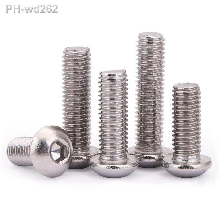 m2-m2-5-m3-m4-m5-m6-m8-m10-a2-70-304-stainless-steelhexagon-hex-socket-head-button-allen-bolt-screw-l-3-to-100mm-iso7380