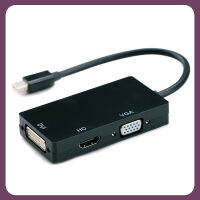 Mini Displayport DP สายฟ้าไปยังสายอะแดปเตอร์ตัวแปลงวิดีโอที่เข้ากันได้ DVI VGA HDMI สำหรับแมคบุ๊กโปรแอร์ Mac ในการจอทีวี