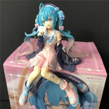 20cm Pink Cherry Hatsune Miku Figura Anime Kawaii Bonecas