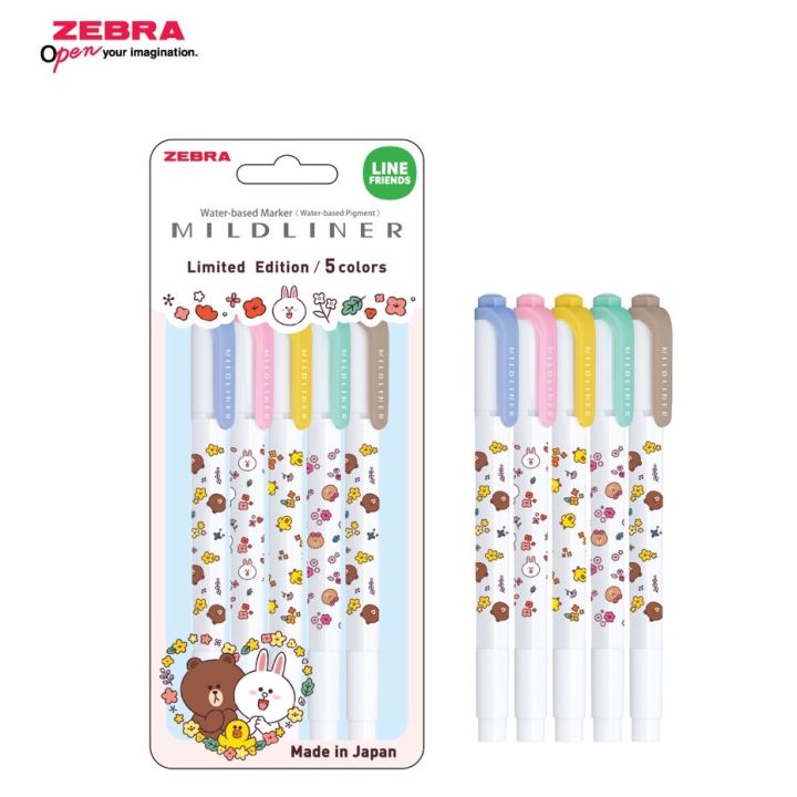 zebra-ซีบร้า-mildliner-line-friends-เวอร์ชั้น-2-limited-edition