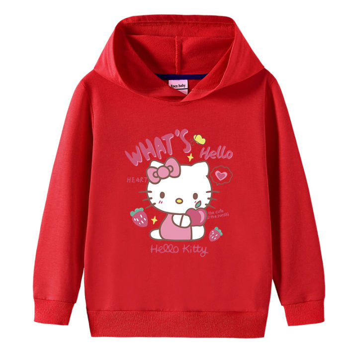 kitty-cat-hoodie-เสื้อผ้าเด็กแฟชั่นผ้าฝ้าย100-เด็ก-hoodie-พร้อมกระเป๋าชายหญิงแขนยาวการ์ตูน-autumn