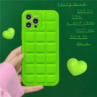 [COD] Small fresh jelly green square apple 13pro/12promax mobile phone case suitable for iPhone11 soft shell XR