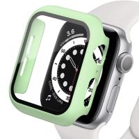 กระจก + ฝาครอบสำหรับนาฬิกา Apple เรือน45มม. 41มม. 44มม. 40มม. 42มม. 38มม. อุปกรณ์เสริมของ IWatch ปกป้องหน้าจอ Apple Watch Series 3 4 5 6 SE 7