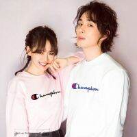 Championเสื้อกันหนาวสำหรับผู้ชายเสื้อฮู้ดแขนยาวคอกลมทรงหลวมสำหรับนักเรียนคู่รักมียี่ห้อปักลายแบบใหม่สำหรับฤดูใบไม้ร่วง HOT ●8/28卍TH