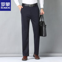 Gifts Luo Meng Spring And Summer MenS Thin Straight Casual Pants Middle -Hand Elastic Power