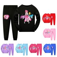 Spring Autumn Childrens Nightwear Sets Catch Teenieping Kids O-Neck Top + Pants Two Piece Pajamas Suits Boys Girls Tracksuit