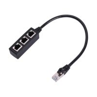 【♘COD Free Cas♘】 fangyili Rj45ที่แยกสายไฟเครือข่ายอีเธอร์เน็ตตัวแยกอีเธอร์เน็ต Rj45ชาย1คนถึง3คอนเนคเตอร์ตัวเมียรางช่องยูเอสบีสายแปลงสัญญาณ