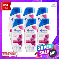 เฮดแอนด์โชว์เดอร์ สมูท แอนด์ ซิลกี้ แชมพู ขนาด 65 มล. แพ็ค 6 ขวดHead &amp; Shoulders Shampoo Smooth &amp; Silky 65 ml x 6