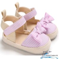COD DSFGREYTRUYTU ZHY-Baby Soft Sole Canvas Sandals Bowknot Flat Anti Skid Fashion Breathable Toddlers