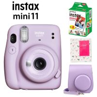 Fujifilm Instax Mini 11 Instant Camera Pink/Blue/Gray/White/Purple 20 Instax Mini White Film Case Bag 64 Pocket Album