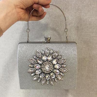 HOLILA  กระเป๋าออกงาน กระเป๋าแฟชั่น2020  ที่สวยงามยอดจับกระเป๋าจัดงานแต่งงานเจ้าสาวถุงอาหารค่ำเย็นประกายเงาวัสดุ กระเป๋าผู้หญิง # 2019-430