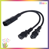 Bhece UPS C14เซิร์ฟเวอร์เพื่อ C13 Y ส่วนขยายตัวแยกสาย PDU สายเคเบิลต่อโทรศัพท์กำลังไฟ PSU 30ซม.