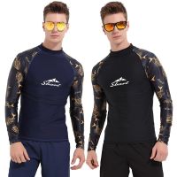 [COD] Barts new mens wetsuit split long-sleeved quick-drying sunscreen surfing snorkeling suit