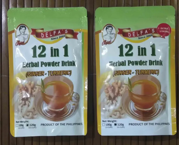 DELFAS 12 IN 1 HERBAL TURMERIC TEA ( 120 GRAMS) Lazada PH
