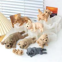 แม่พิมพ์เทียนเรซินสัตว์ Diy โกลเด้นรีทรีฟเวอร์ Shar Dog ตกแต่งบ้าน 3D แม่พิมพ์เทียนซิลิโคน Diy